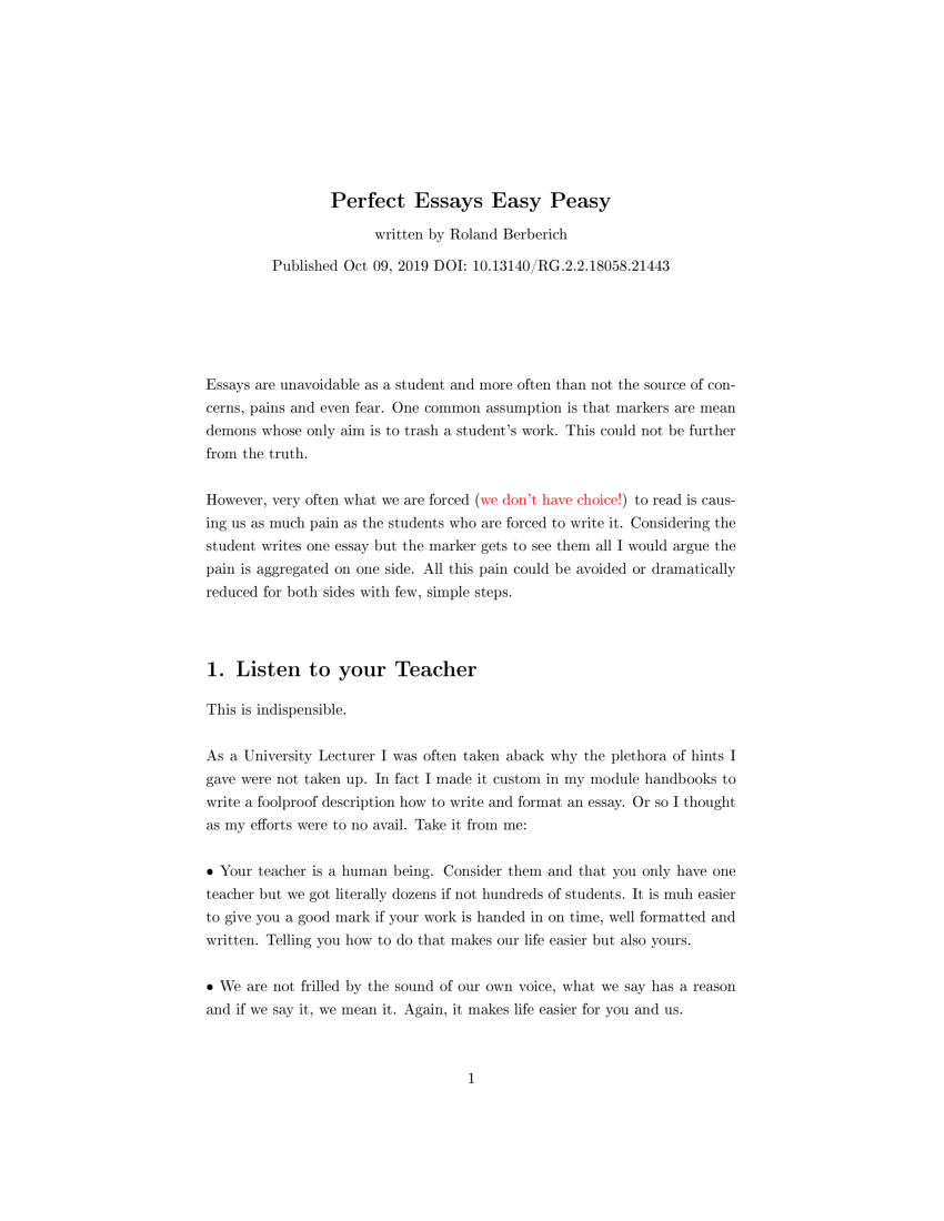 why us essay formula